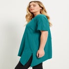 Short-Sleeve Asymmetrical Tunic image number null