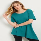 Short-Sleeve Asymmetrical Tunic image number null