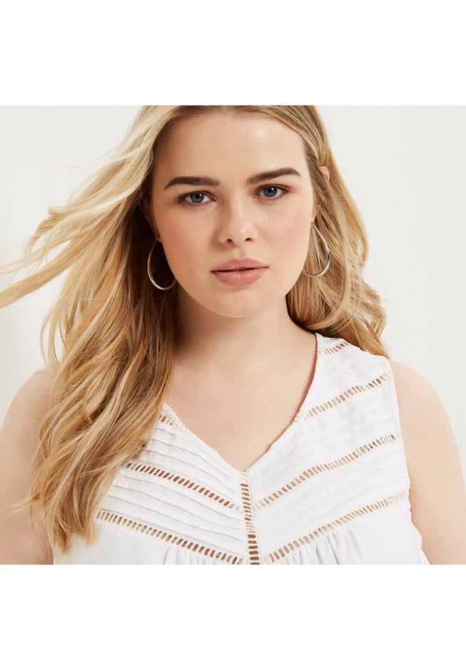 Lace Yoke La Vie Tank image number null