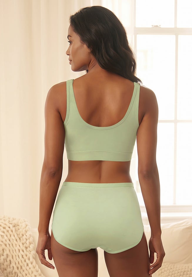 Wireless Zip Front Bra image number 1