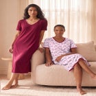 2-Pack Short Silky Gown image number 2