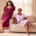 2-Pack Short Silky Gown image number 0