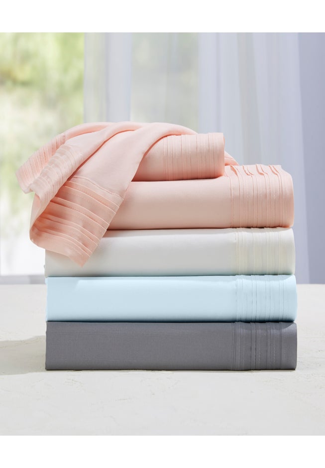 Microfiber Pleated Hem Sheet Set image number 1