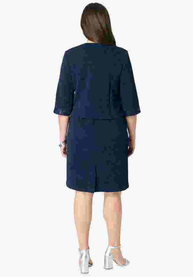 Sheath Dress and Lace Jacket Set image number 1