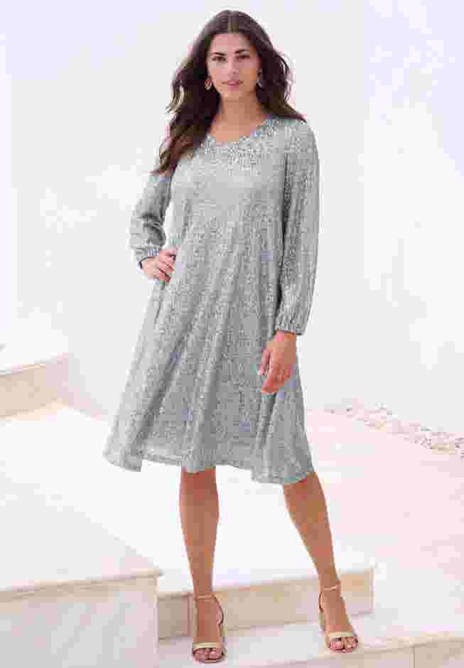 Sequin Swing Dress image number 0