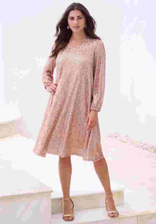 Sequin Swing Dress image number 3