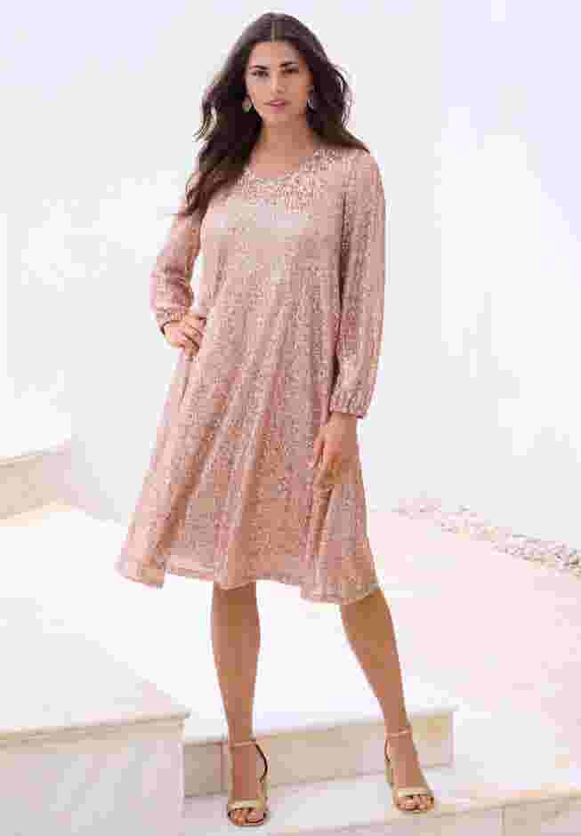 Sequin Swing Dress image number 0