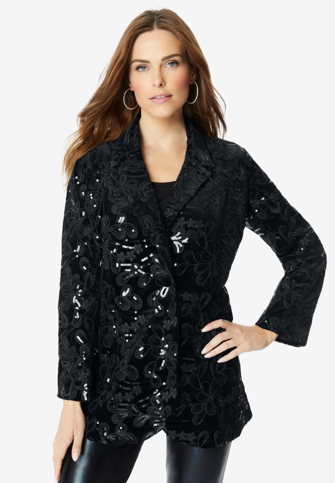 Statement Sequin Blazer image number null