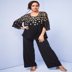 Georgette Flutter Top image number null