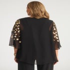 Georgette Flutter Top image number null