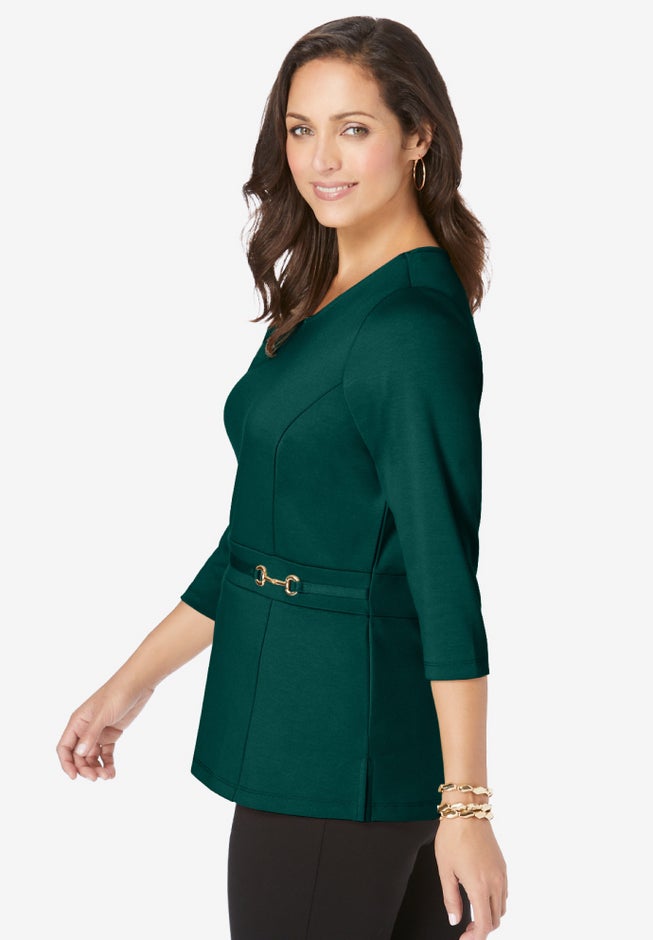 Ponte Belted Top image number null