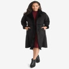 Faux Shearling Midi Coat image number null
