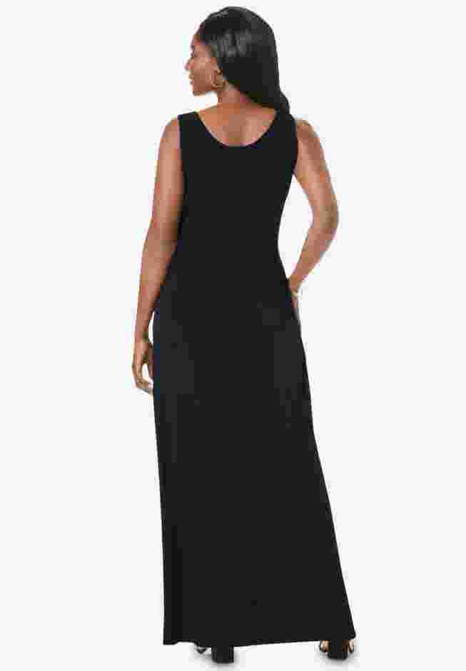 Stretch Knit Tank Maxi Dress image number 1