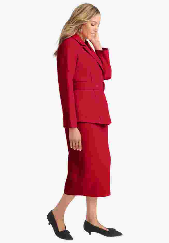 Belted Skirt Suit image number 2