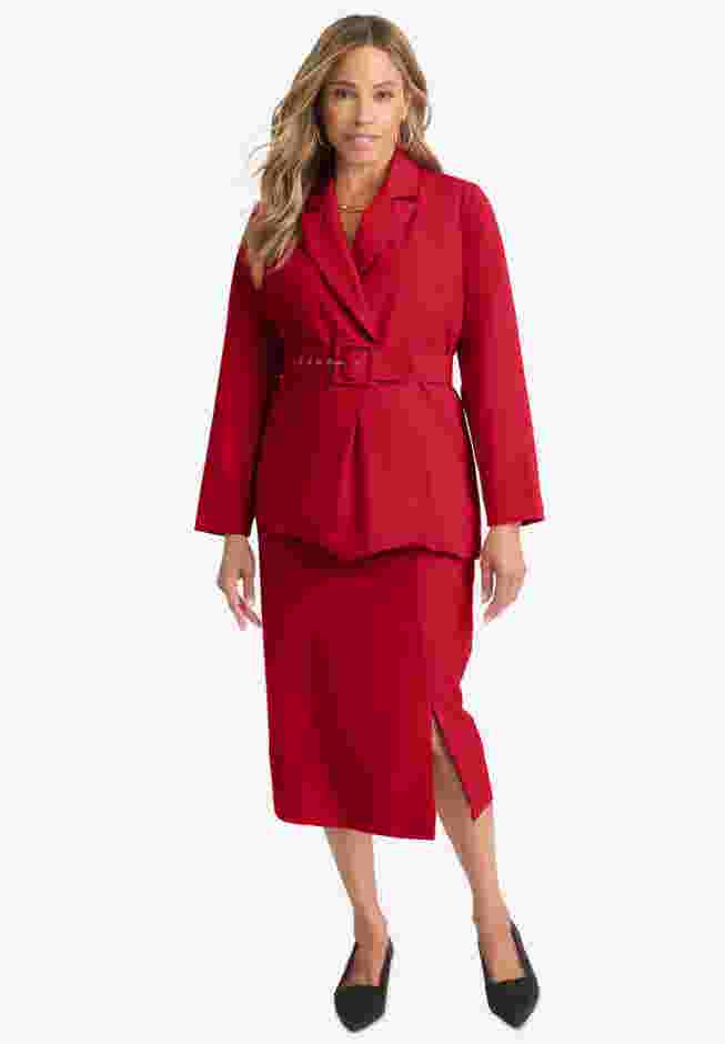 Belted Skirt Suit image number 0