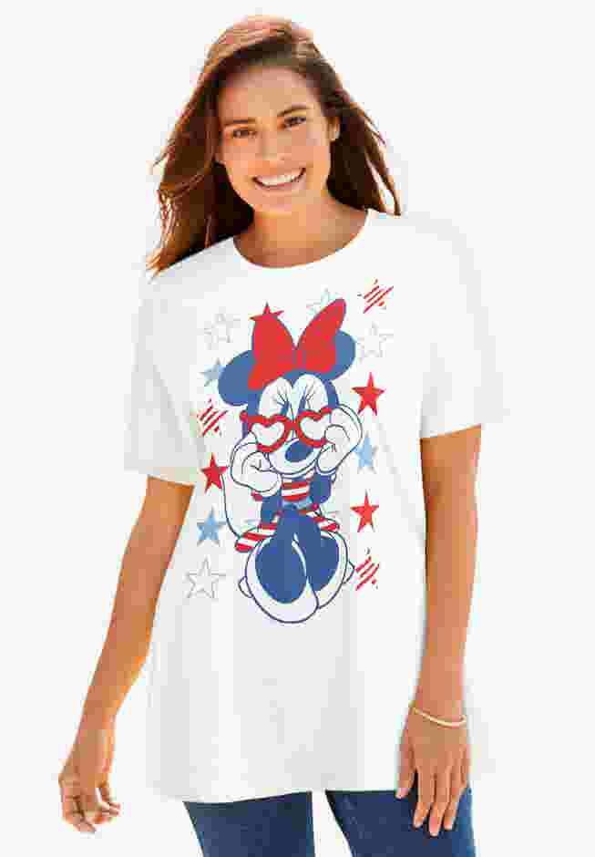 Red, White & Blue Minnie Tee image number 0