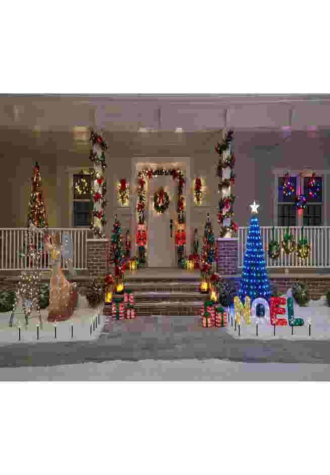 52" Pre-lit Tinsel Nutcracker image number 2