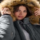 Plus Size Classic Length Puffer Coat image number null