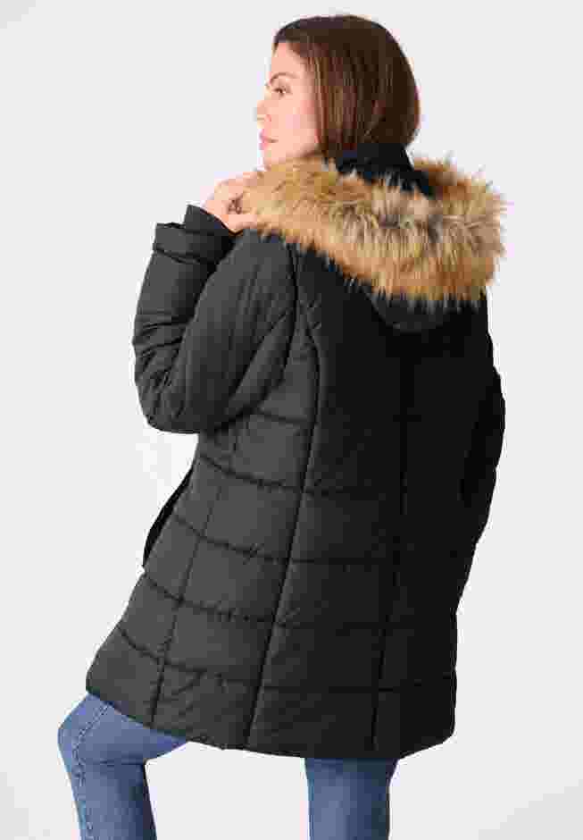 Classic Length Quilted Puffer Jacket image number 1