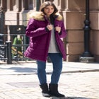 Plus Size Classic Length Puffer Coat image number null