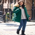 Plus Size Classic Length Puffer Coat image number 0