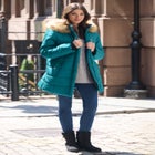 Plus Size Classic Length Puffer Coat image number null
