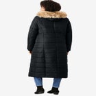 Plus Size Maxi Length Puffer Coat image number null