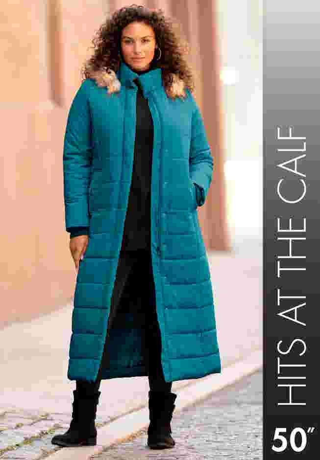 Maxi Length Quilted Puffer Jacket image number 3