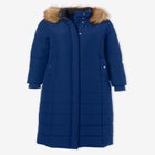 Plus Size Maxi Length Puffer Coat image number null