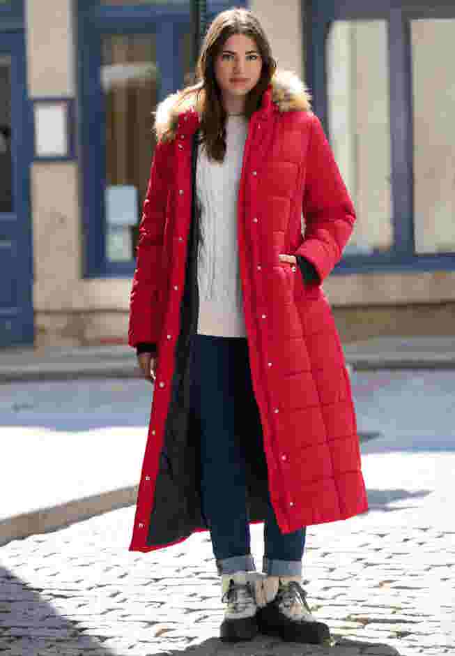 Maxi Length Quilted Puffer Jacket image number 0