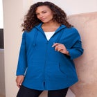 Fleece Zip Hoodie Sweatshirt image number null