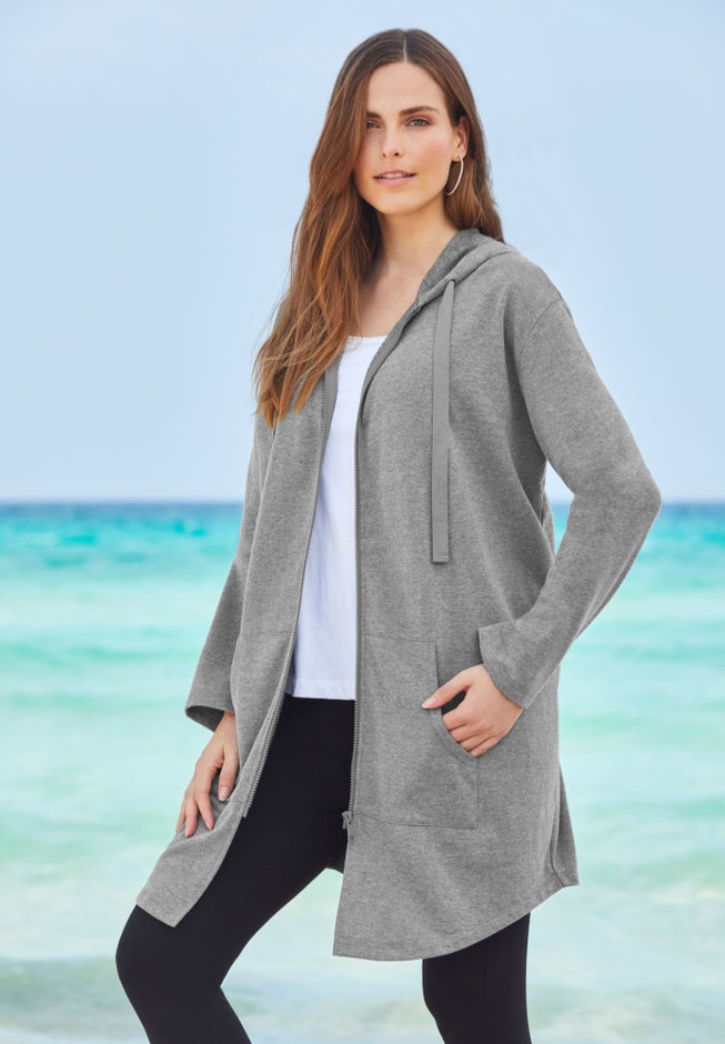 Fleece Zip Hoodie Sweatshirt image number 5