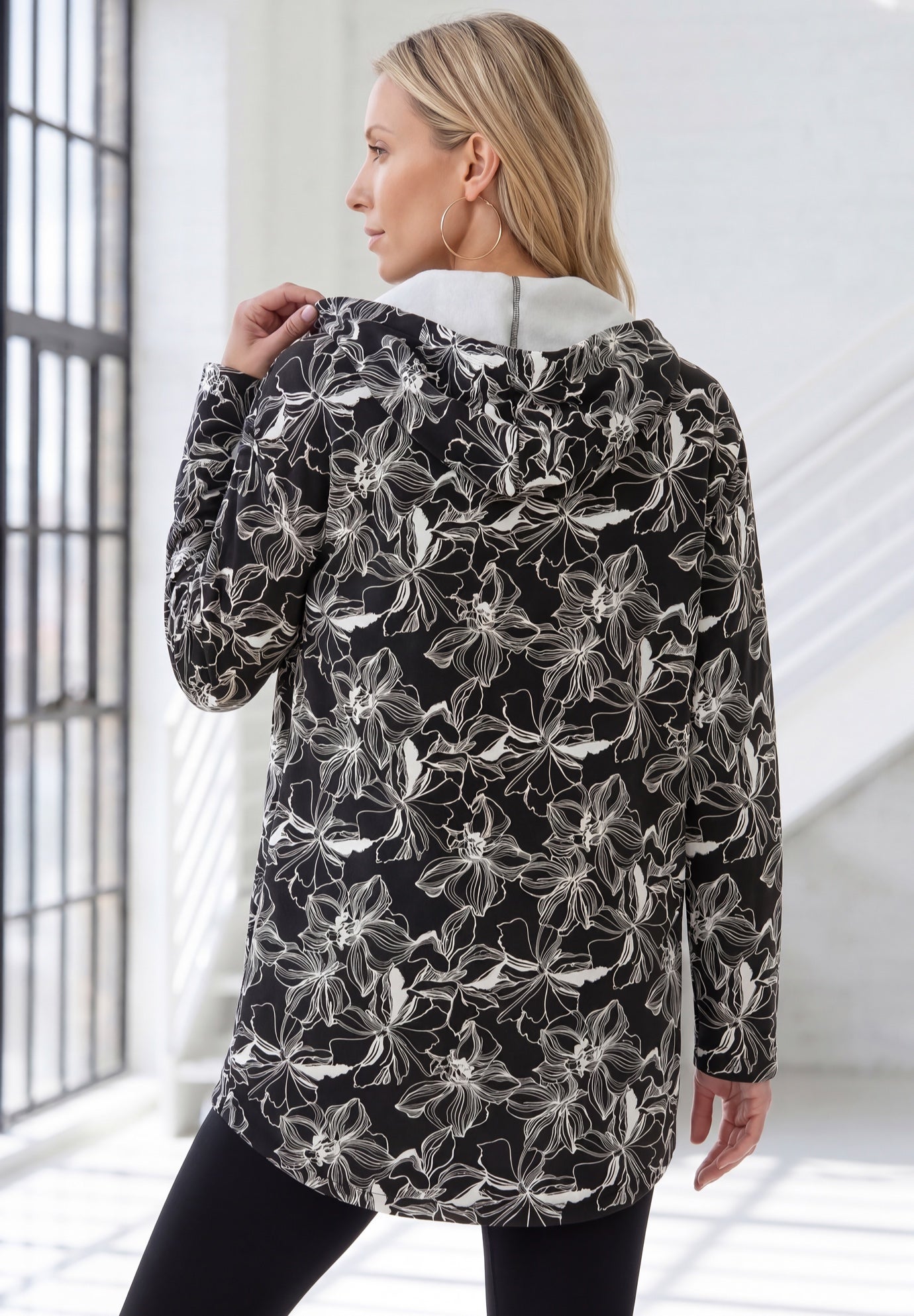 Fleece Zip Hoodie Sweatshirt image number 1