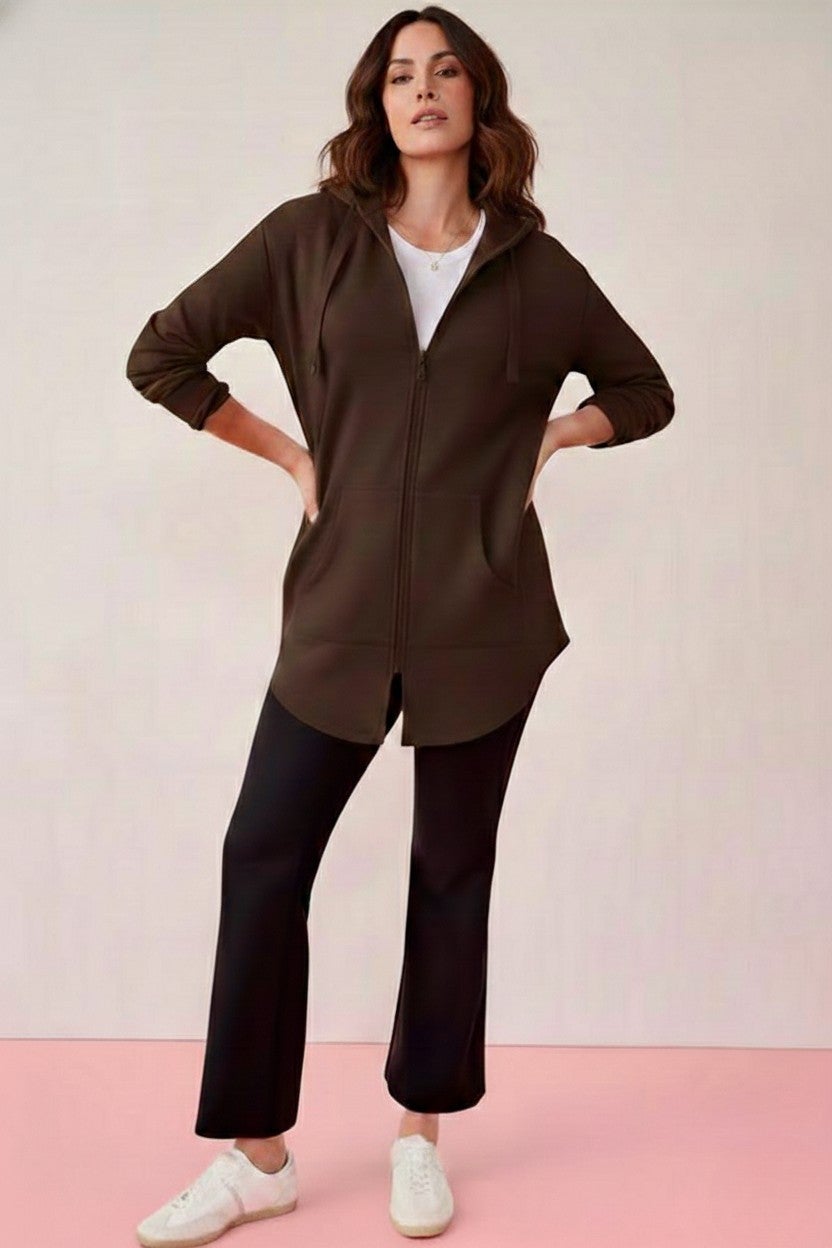 Fleece Zip Hoodie Sweatshirt image number 0