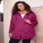 Fleece Zip Hoodie Sweatshirt image number null