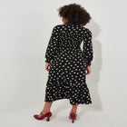 Long Sleeve Smocked Midi Dress image number null
