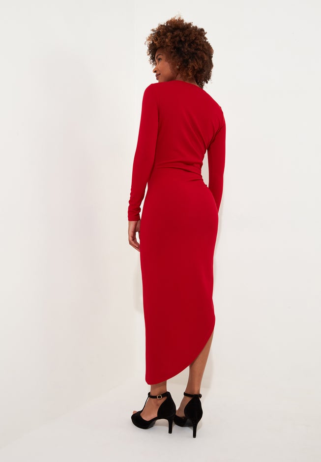 Asymmetrical Midi Dress image number 4