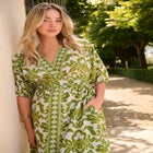 Drop Shoulder Tiered Maxi Dress image number null