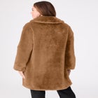 Plus Size Mid-Length Luxe Faux Fur Coat image number null