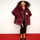 Plus Size Mid-Length Luxe Faux Fur Coat image number null