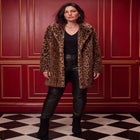 Plus Size Mid-Length Luxe Faux Fur Coat image number 0