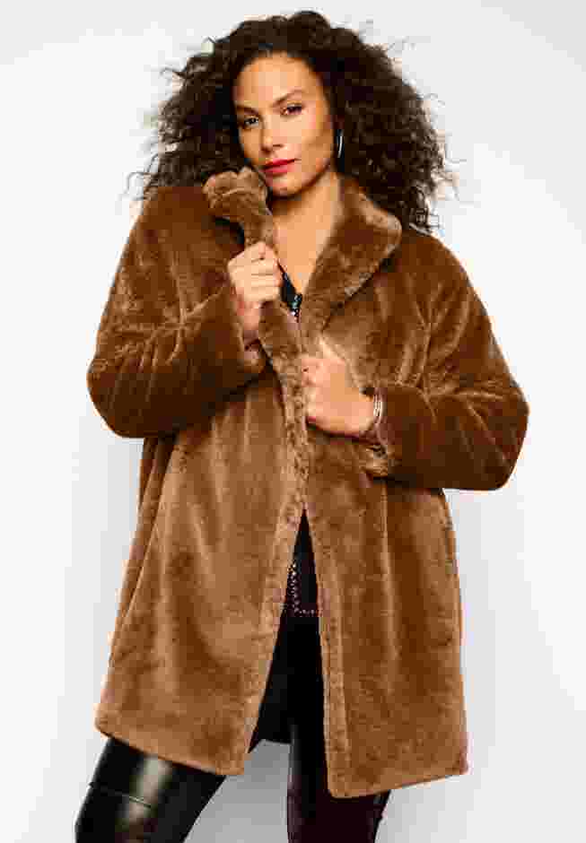 Faux Fur Long Coat image number 0