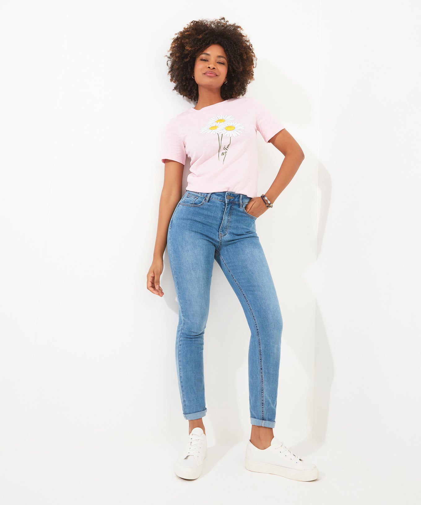 Stretch Denim Slim Straight Jeans image number 3