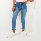 Stretch Denim Slim Straight Jeans image number null
