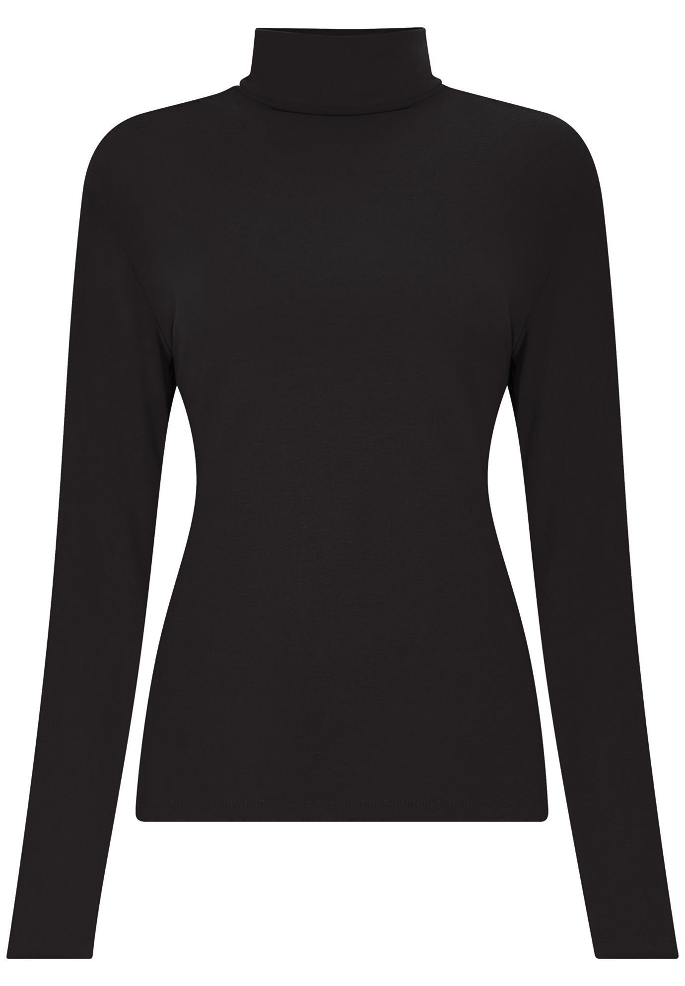 Stretch Knit Turtleneck Tee image number 1