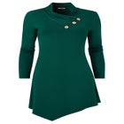 Stretch Knit Asymmetrical Tunic image number null