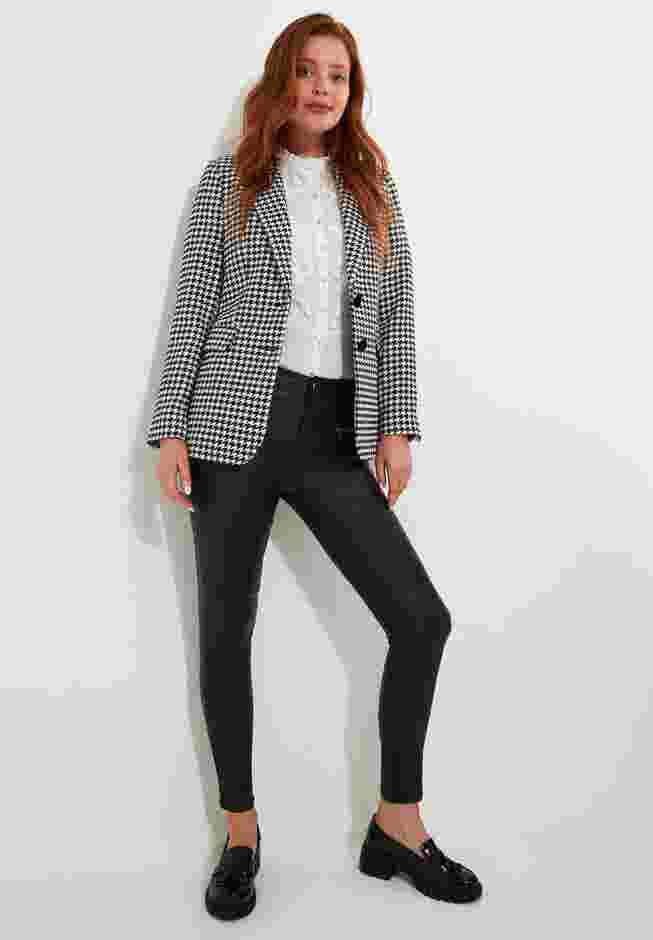 Double Breasted Notch Lapel Blazer image number 3