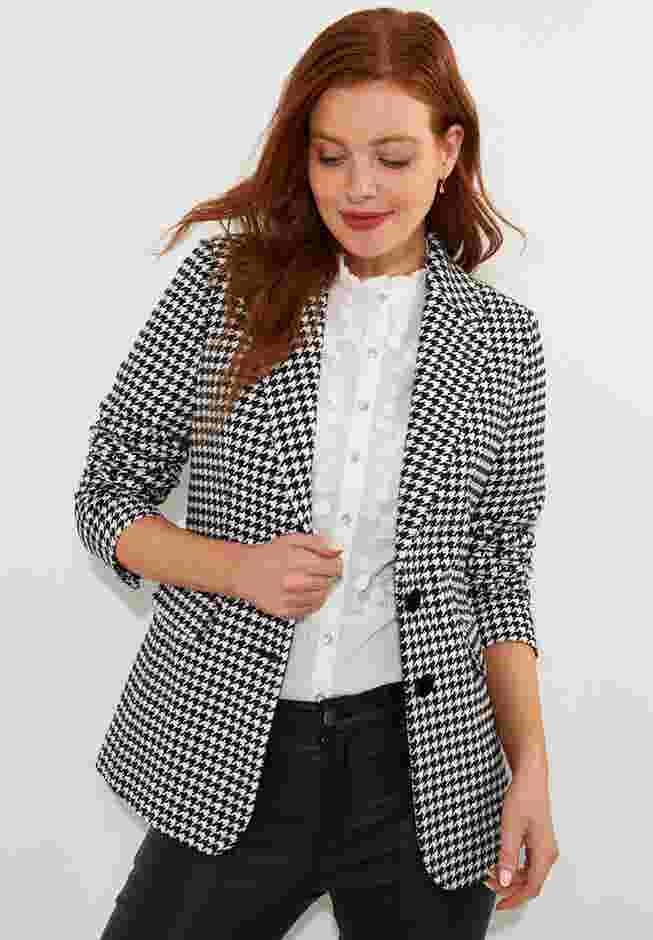 Double Breasted Notch Lapel Blazer image number 0