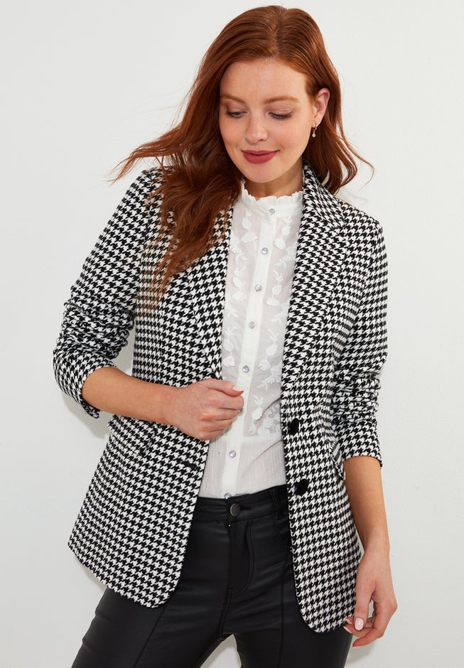 Double Breasted Notch Lapel Blazer image number 0