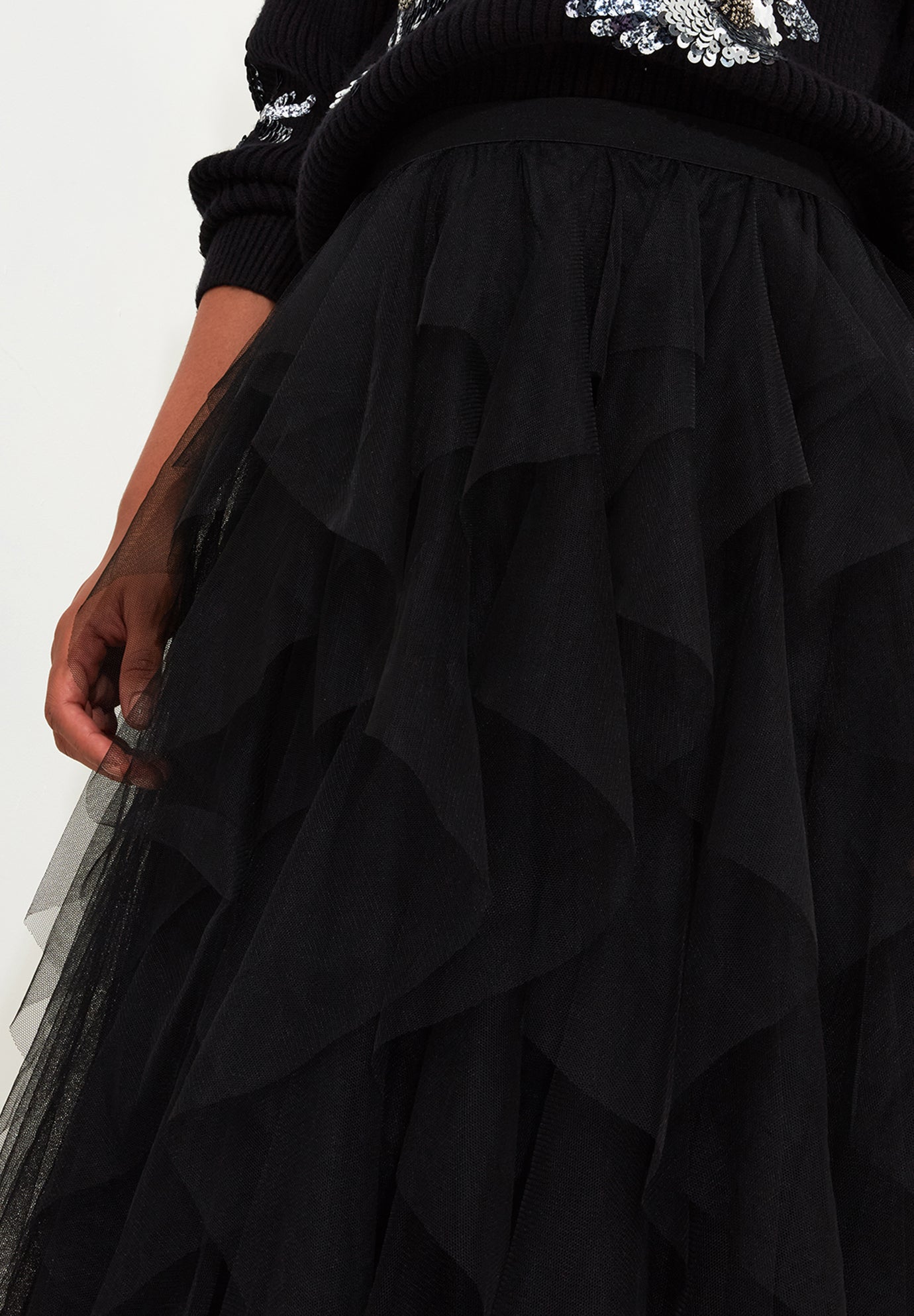 Tulle Midi skirt image number 5